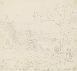 Memo av Medina River, Isle of Wight av Capt. Thomas Hastings