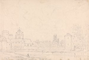 På Stour nära West Gate, Canterbury av Capt. Thomas Hastings