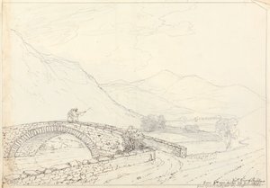 The Bowder Stone, Jaws of Borrowdale, lördag 27 juni 1835 av Capt. Thomas Hastings