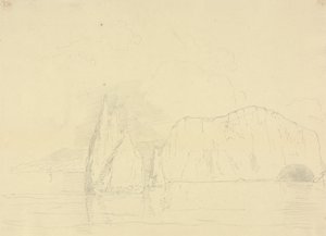 The Needles and Freshwater Cliffs, Isle of Wight av Capt. Thomas Hastings