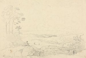 Inom murarna av Carisbrooke Castle, Isle of Wight, juni 1829 av Capt. Thomas Hastings