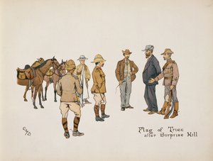 Vapenvilans flagga efter Surprise Hill, från The Leaguer of Ladysmith, 1900