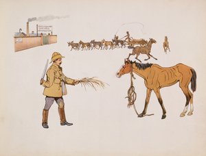 Iväg till Chevril Factory, från The Leaguer of Ladysmith, 1900
