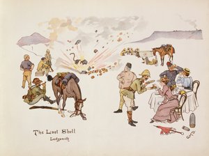 The Last Shell, Ladysmith, från The Leaguer of Ladysmith, 1900 av Captain Clive Dixon