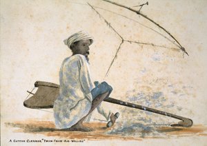 A Cotton Cleaner Thun-Thun-Aie-Wallah, Indien