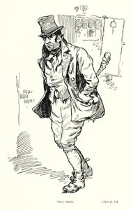 Dickens karaktär: Bill Sikes (litho)