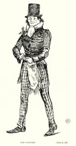 Dickens karaktär: Bob Cratchit (litho)