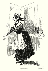Dickens karaktär: Mrs Raddle (litho) av Captain Edward Henry Handley Read
