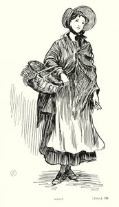 Dickens karaktär: Nancy (litho)
