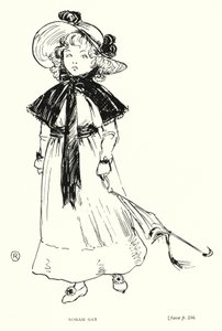 Dickens karaktär: Norah Gay (litho) av Captain Edward Henry Handley Read