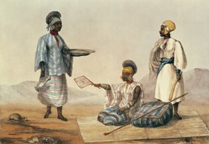 Black people of Soudan, tallrik från A Narrative of Travels in Northern Africa graverad av M. Gauci (fl.1810-46) 1821