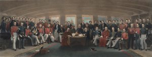 Undertecknandet och förseglingen av Nankingfördraget av Captain John Platt