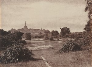 Rangoon. Utsikt nära sjön, 1855.