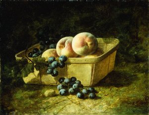 Persikor och vindruvor,