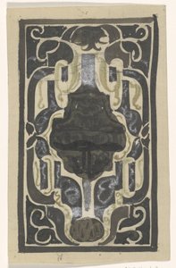 Design för ex-libris av D.J. Billig av Carel Adolph Lion Cachet