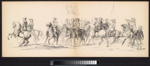Masquerade of the Leiden Students, 1850 (Plåt 4) Intogt av Frederik Hendrik i 