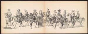 Masquerade of the Leiden Students, 1850 (skylt 7) Intogt av Frederik Hendrik i 