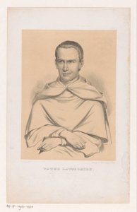 Porträtt av Jean-Baptiste Henri Lacordaire av Carel Christiaan Antony Last