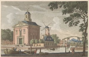 Engelska kyrkan i Rotterdam, ca 1790 Engelska biskopskyrkan i Rotterdam / L