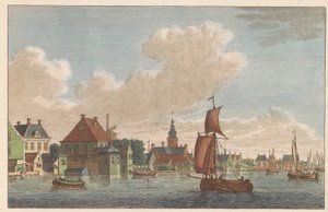 Westzaandam, ca 1790 Binnen-Zaan till kyrkan i West-Zaandam / Saan Interieur prize du Coté de L