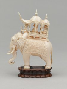 Svart kung, schackpjäs, Indien, 1820 ca av Carel Jacobus Behr