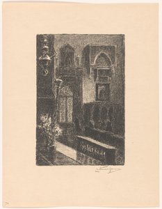 Kyrkans interiör i Venedig av Carel Nicolaas Storm van 