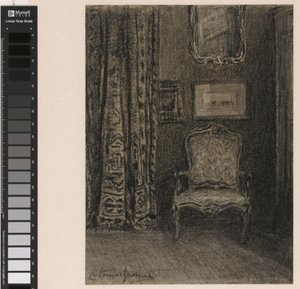 Kamerinterieur i de Rue du Trône 190 te Bryssel av Carel Nicolaas Storm van 