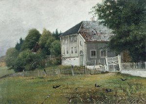 Notariehuset i Drøbak (olja på duk)