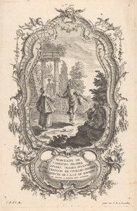dansande par Figurer i landskap (serietitel) 9me Livre I Morceaux De Caprices, Propre A Divers Usages (serietitel på objekt) av Carl Albert von Lespilliez