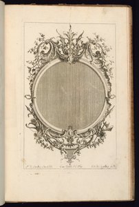Ram med två bladrullar, tredje bok med ramar av Carl Albert von Lespilliez