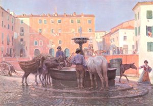 Vid fontänen i Genzano av Carl Alexander Brendel