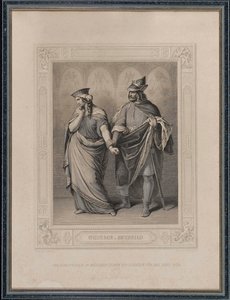 Nibelungenlied. Gunther och Brunhild, 1860. av Carl Arnold Gonzenbach