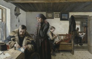 The Doctor Calls, ca 1900 (olja på duk) av Carl Aspelin