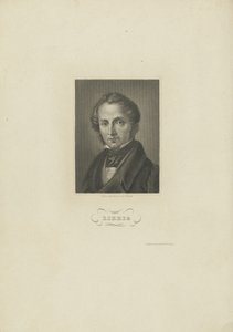 Porträtt av kemisten Justus von Liebig, ca. 1840. av Carl Barth