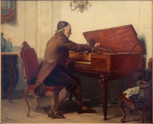 Mann am bordtangentbord av Carl Bernhard Schlösser