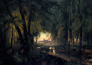Skogsstig nära Spandau, 1835