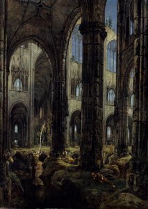 Gotiska kyrkans ruiner, 1826