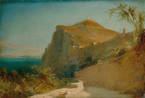 Tiberiusklippan, Capri av Carl Blechen