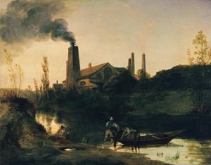 Valsverk i Neustadt-Eberswalde av Carl Blechen