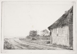 Huset och trädgården vid havet av Carl Bloch