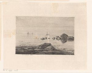 Stenblock i vattnet av Carl Bloch