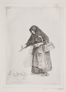 Hustrun med sparvarna av Carl Bloch