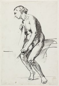 Studier till museets målning "Jairi dotter" (kms835) av Carl Bloch