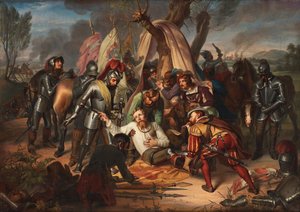 Maurice, kurfurste av Sachsen vid slaget vid Sievershausen, 1553, 1837.