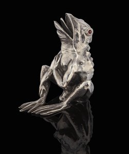 En silverkruka i form av en groda från Faberge, 1890 av Carl Fabergé