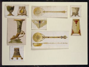 Urval av mönster, House of Carl Faberge av Carl Fabergé