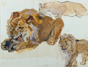 Djurstudie från Schönbrunn av Carl Fahringer