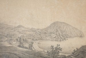 Utsikt över herrgården Armand Emmanuel du Plessis, duc de Richelieu i Gursuf, 1810-talet av Carl Ferdinand von Kugelgen