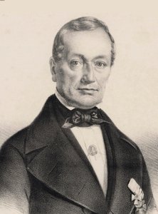 Porträtt av kompositören Heinrich August Neithardt 1793-1861, ca. 1850. av Carl Fischer
