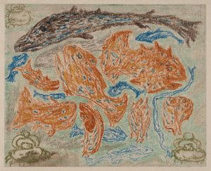 Gelbe Fische und blaue Krabben av Carl Fredrik Hill